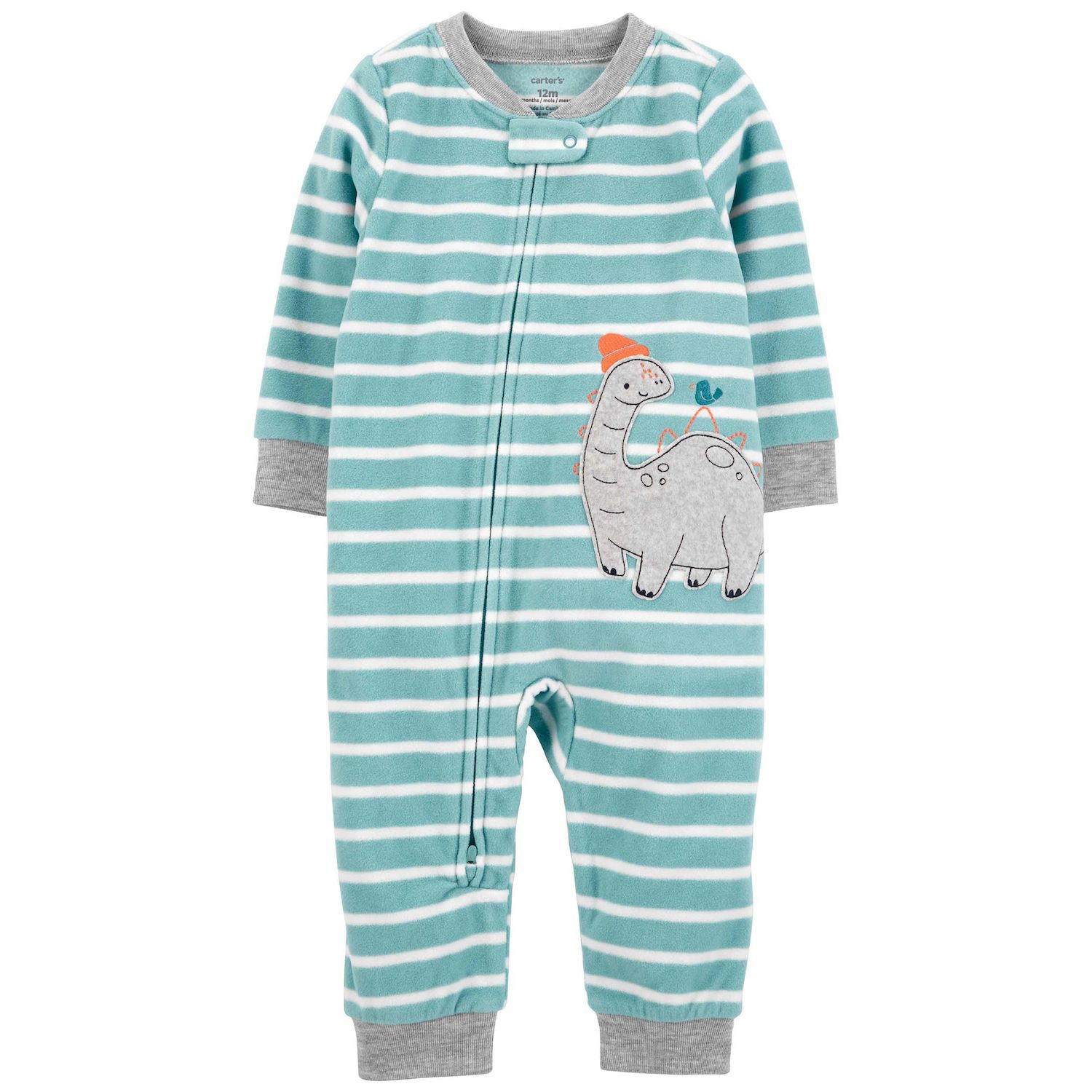 The Children's Place Baby & Toddler Long Sleeve Footed Cotton PJs
