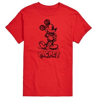 Disney's Mickey Mouse Big & Tall Sketch Graphic Tee