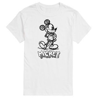Disney's Mickey Mouse Big & Tall Sketch Graphic Tee