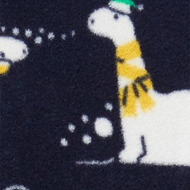Boys Carter's One-Piece Dinosaur Fleece Footed Pajamas