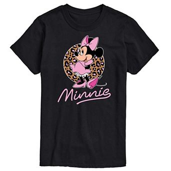 Disney's Minnie Mouse Big & Tall Leopard Graphic Tee