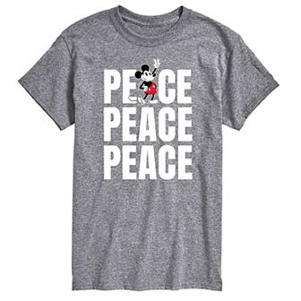 Disney's Mickey Mouse Big & Tall Peace Graphic Tee
