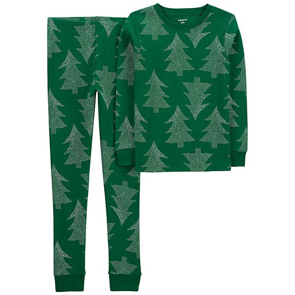 Kids 414 Carter's 2Piece Christmas Tree Print Pajamas