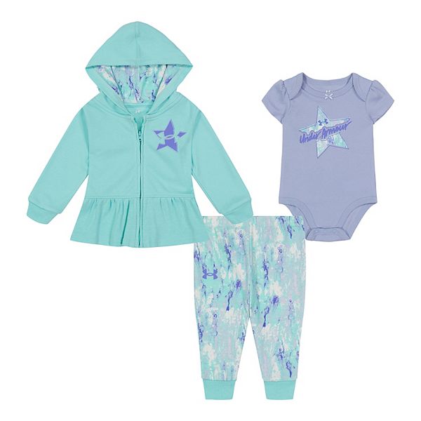 Baby & Toddler Girl Under Armour Peace N Love Hoodie, Bodysuit