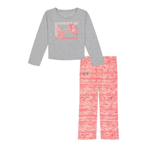 Baby & Toddler Girl Under Armour Frosted Bloom Script Logo TShirt