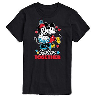 Disney's Mickey & Minnie Mouse Big & Tall Better Together Graphic Tee