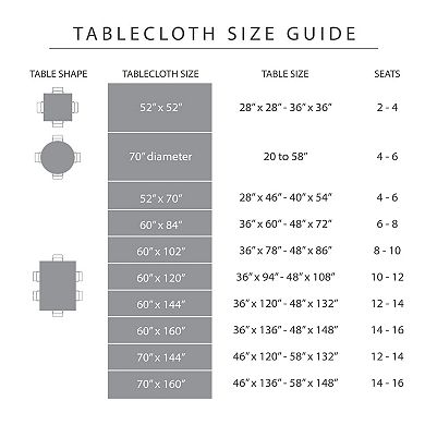 Town & Country Living Holiday Damask Stain & Water-Resistant Tablecloth