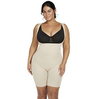 Plus Size Naomi & Nicole® Firm Control Shapewear Unbelievable Comfort® Torsette Thigh Slimmer 7776