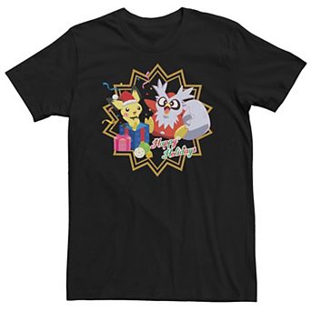 Big & Tall Pokemon Pichu Holiday Party Gift Tee