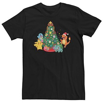 Big & Tall Pokemon Christmas Tree Decoration Charmander Tee