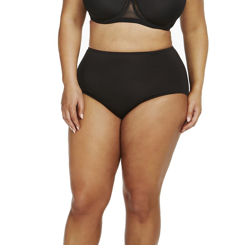 Plus Size Naomi & Nicole® Shapewear No Show, No Lines Brief Panty A815, Women's, Size: 3XL, Black