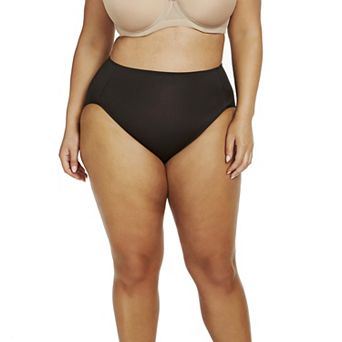 Plus Size Naomi & Nicole® Shapewear No Show, No Lines Hi-Cut Brief Panty A814