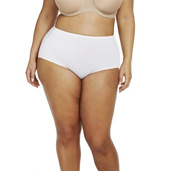 Plus Size Naomi & Nicole® Shapewear No Show, No Lines Hi-Cut Brief Panty A814