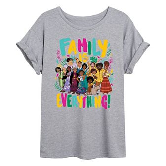 Disney's Encanto Juniors' Family Oversized Graphic Tee