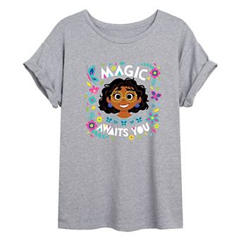 Disney's Encanto Juniors' Magic Oversized Graphic Tee