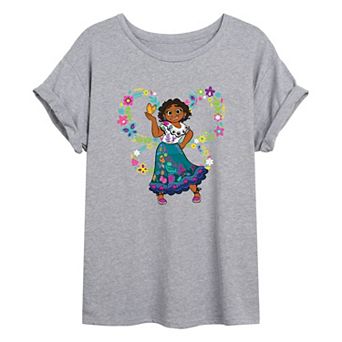 Disney's Encanto Juniors' Butterfly Wings Oversized Graphic Tee