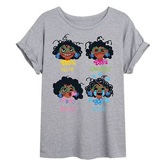 Disney's Encanto Juniors' Mirabel Moods Oversized Graphic Tee