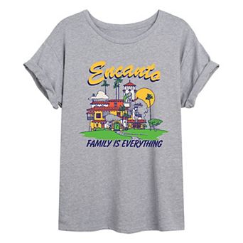 Disney's Encanto Juniors' Casita Family Oversized Tee