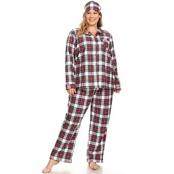 Plus Size Three-Piece Pajama Set