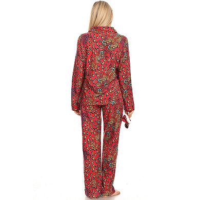 Women's Three-Piece Pajama Set