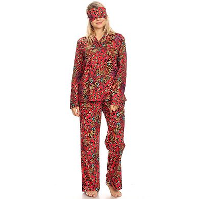 Women's Three-Piece Pajama Set