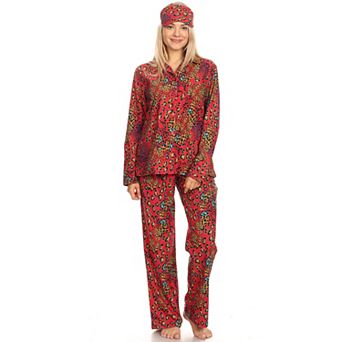 Women's Three-Piece Pajama Set