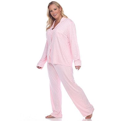 Plus Size Long Sleeve Pajama Set