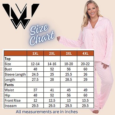 Plus Size Long Sleeve Pajama Set