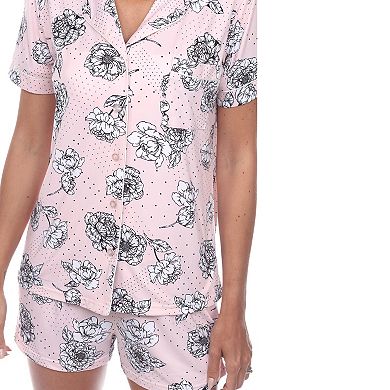 Women's Short Sleeve Floral Pajama Set
