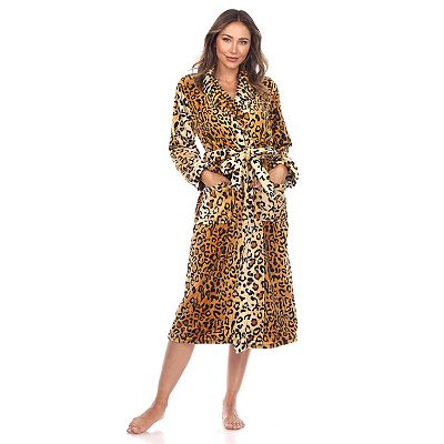 chinese dress ladies Casual Nights Women's Button Front Jacquard Terry Fleece Lounger Robe with  Pockets - Mint Green