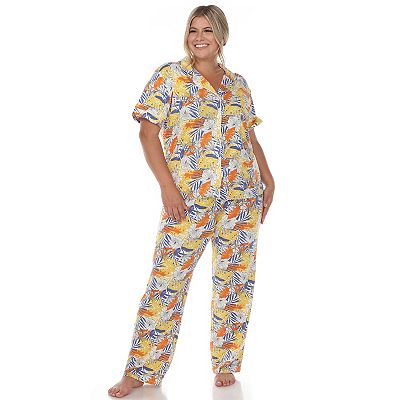 Tropical print pajama set sale