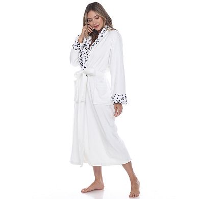 Women's Leopard Print Cozy Lounge Robe