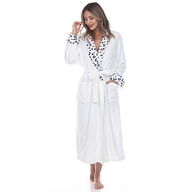 Women's Leopard Print Cozy Lounge Robe