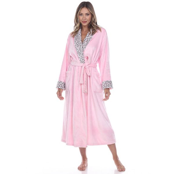 Women's Leopard Print Cozy Lounge Robe