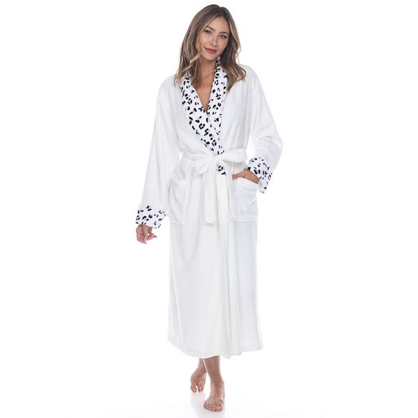 Women's Leopard Print Cozy Lounge Robe