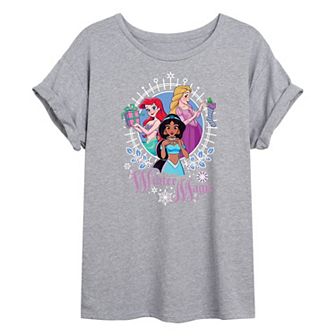 Disney Princess Juniors' Winter Magic Oversized Tee