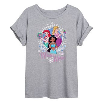 Disney Princess Juniors' Winter Magic Oversized Tee