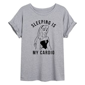 Disney Princess Aurora Juniors' Sleeping Oversized Tee
