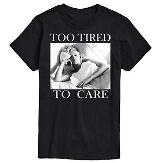 Big & Tall Marilyn Monroe Too Tired Tee