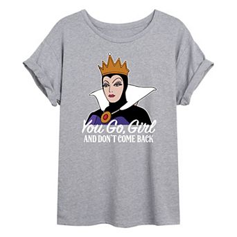 Disney's Snow White and the Seven Dwarfs Evil Queen Juniors' You Go Girl Oversized Tee