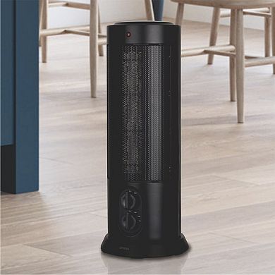 Optimus 18 in. Oscillating Tower Heater w/ Thermostat