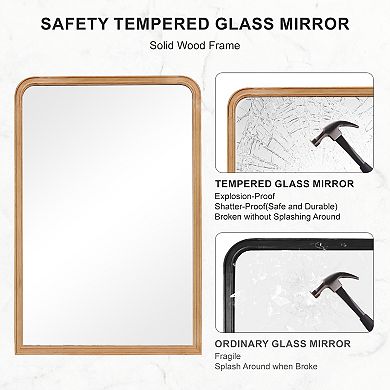 Wallbeyond Rounded Rectangle Wall Mirror