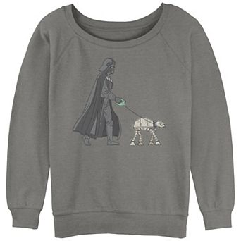 Juniors' Star Wars Darth Vader Walking AT-AT Slouchy Graphic Sweatshirt