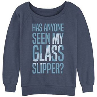 Disney's Princesses Juniors' "Has Anyone Seen My Glass Slipper?" Slouchy Graphic Sweatshirt