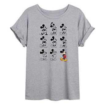 Disney's Mickey Mouse Juniors' Mickey Oversized Graphic Tee
