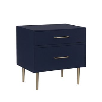 Linon Gloria Two Drawer Nightstand
