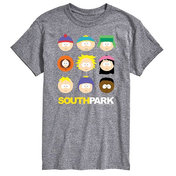 Big & Tall South Park Face Grid Tee