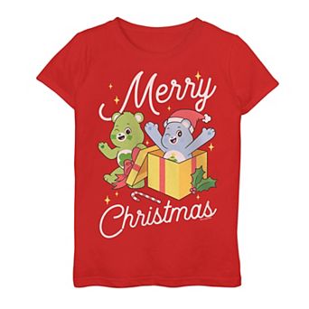 Girls 7-16 Care Bear Christmas Surprise Gift Tee
