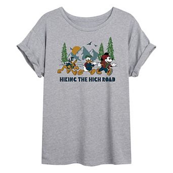 Disney's Mickey Mouse Juniors' Hiking Oversized Tee