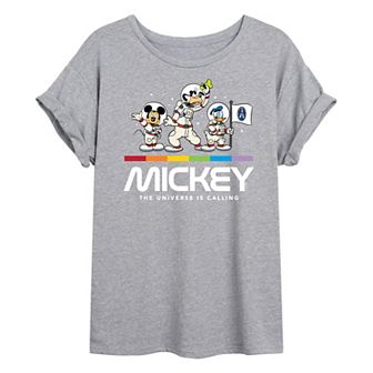 Disney's Mickey Mouse Juniors' Universe Oversized Tee
